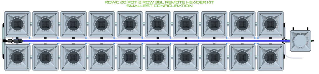 ALIEN Hydroponics RDWC 20 Pot 2 Row 36L Remote Header Kit product image 3