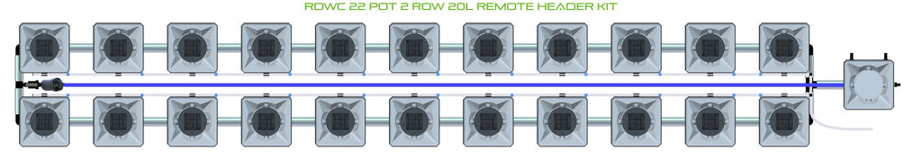 ALIEN Hydroponics RDWC 22 Pot 2 Row 20L Remote Header Kit product image 2