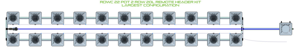 ALIEN Hydroponics RDWC 22 Pot 2 Row 20L Remote Header Kit product image 4