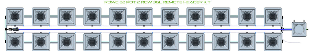 ALIEN Hydroponics RDWC 22 Pot 2 Row 36L Remote Header Kit product image 2