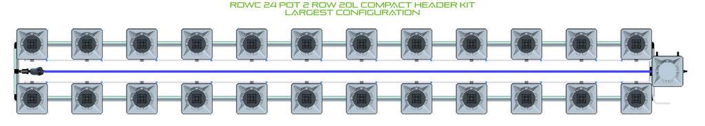 ALIEN Hydroponics RDWC 24 Pot 2 Row 20L Compact Header Kit product image 4