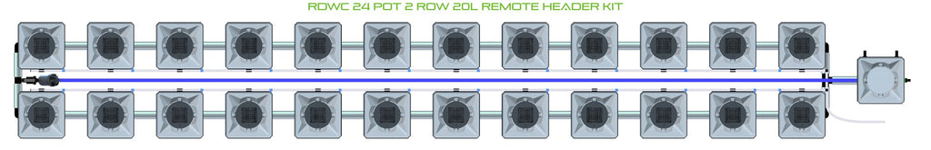 ALIEN Hydroponics RDWC 24 Pot 2 Row 20L Remote Header Kit product image 2