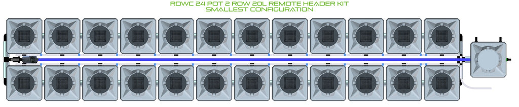 ALIEN Hydroponics RDWC 24 Pot 2 Row 20L Remote Header Kit product image 3