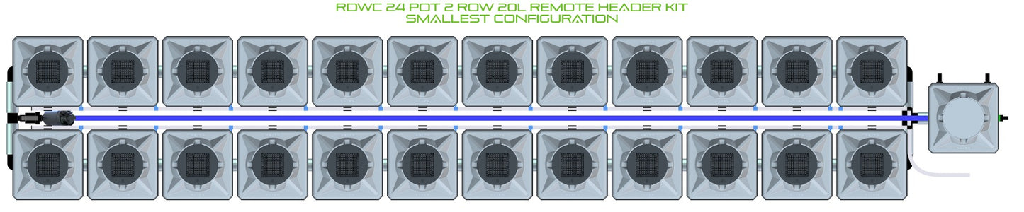 ALIEN Hydroponics RDWC 24 Pot 2 Row 20L Remote Header Kit product image 3