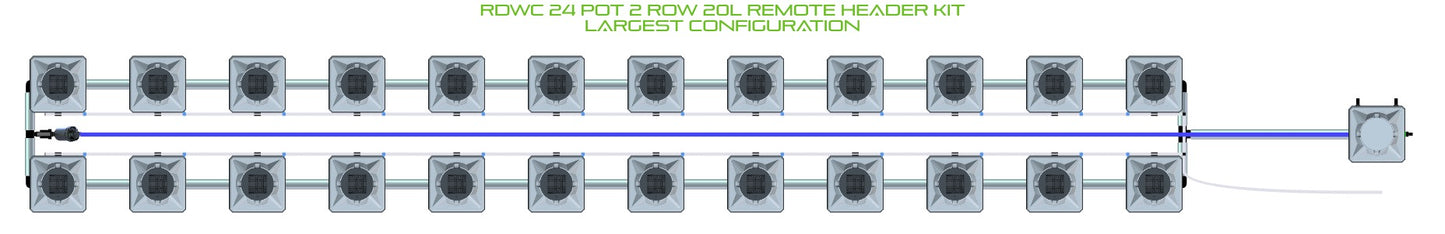 ALIEN Hydroponics RDWC 24 Pot 2 Row 20L Remote Header Kit product image 4