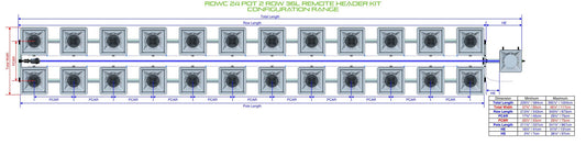 ALIEN Hydroponics RDWC 24 Pot 2 Row 36L Remote Header Kit product image 1