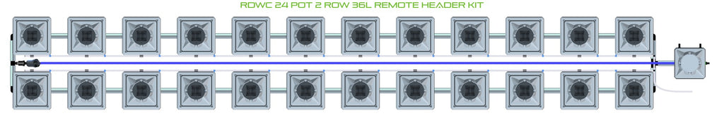 ALIEN Hydroponics RDWC 24 Pot 2 Row 36L Remote Header Kit product image 2
