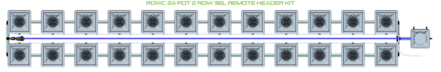 ALIEN Hydroponics RDWC 24 Pot 2 Row 36L Remote Header Kit product image 2