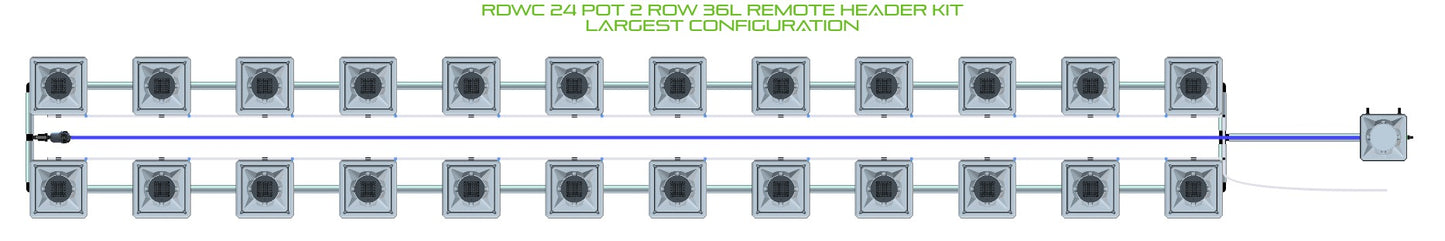 ALIEN Hydroponics RDWC 24 Pot 2 Row 36L Remote Header Kit product image 4