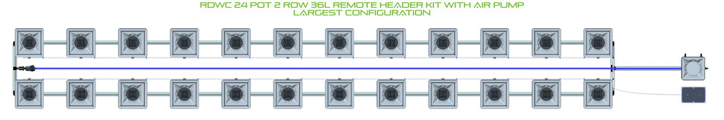ALIEN Hydroponics RDWC 24 Pot 2 Row 36L Remote Header Kit with Air Pump product image 4