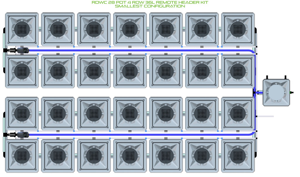 ALIEN Hydroponics RDWC 28 Pot 4 Row 36L Remote Header Kit product image 3