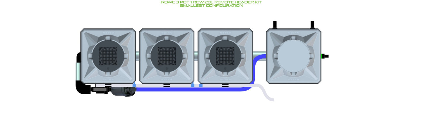 ALIEN Hydroponics RDWC 3 Pot 1 Row 20L Remote Header Kit product image 3