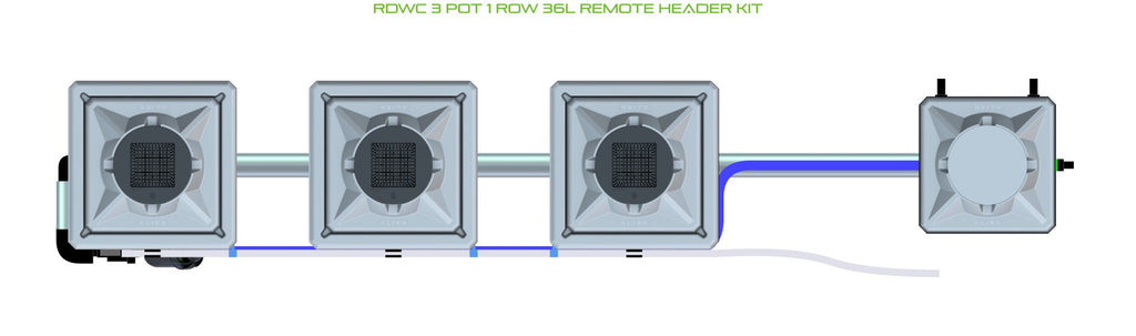 ALIEN Hydroponics RDWC 3 Pot 1 Row 36L Remote Header Kit product image 2