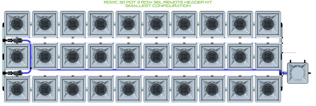 ALIEN Hydroponics RDWC 30 Pot 3 Row 36L Remote Header Kit product image 3