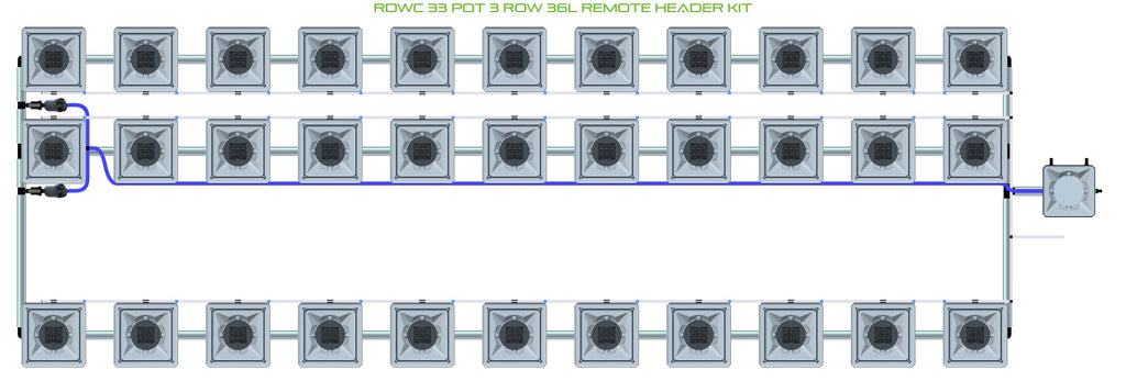 ALIEN Hydroponics RDWC 33 Pot 3 Row 36L Remote Header Kit product image 2