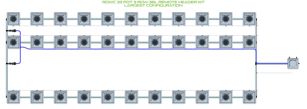 ALIEN Hydroponics RDWC 33 Pot 3 Row 36L Remote Header Kit product image 4