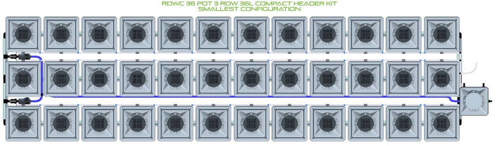 ALIEN Hydroponics RDWC 36 Pot 3 Row 36L Compact Header Kit product image 3