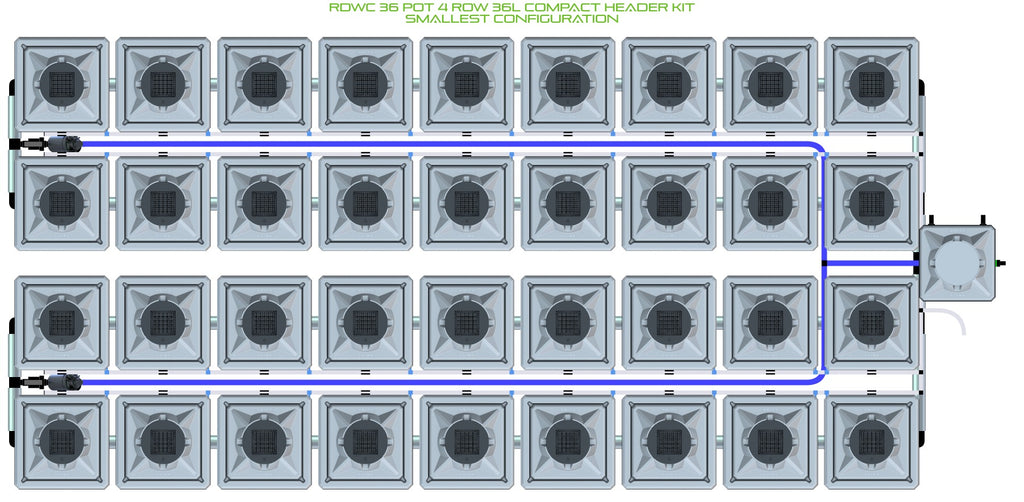 ALIEN Hydroponics RDWC 36 Pot 4 Row 36L Compact Header Kit product image 3