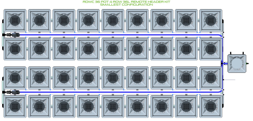ALIEN Hydroponics RDWC 36 Pot 4 Row 36L Remote Header Kit product image 3