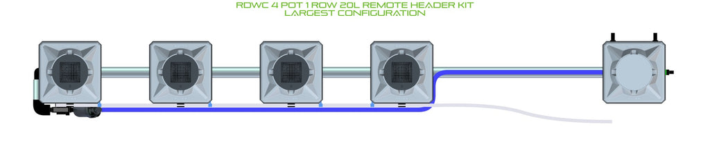 ALIEN Hydroponics RDWC 4 Pot 1 Row 20L Remote Header Kit product image 4