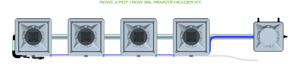ALIEN Hydroponics RDWC 4 Pot 1 Row 36L Remote Header Kit product image 2