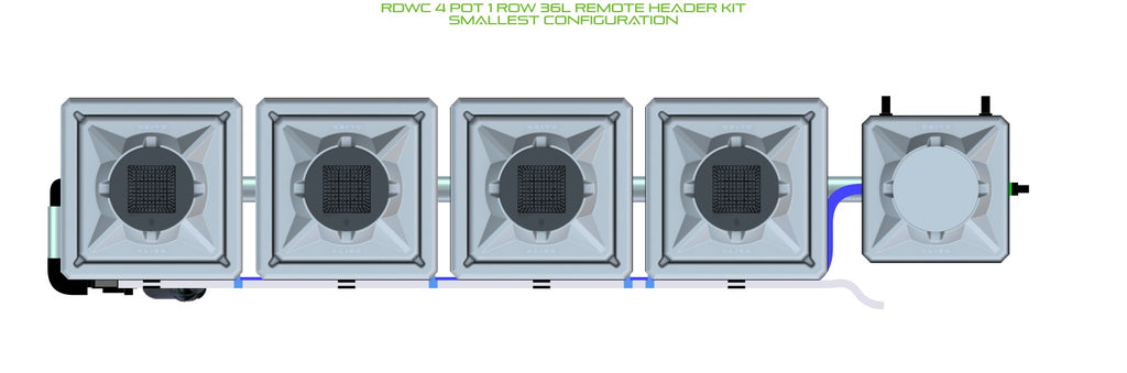 ALIEN Hydroponics RDWC 4 Pot 1 Row 36L Remote Header Kit product image 3