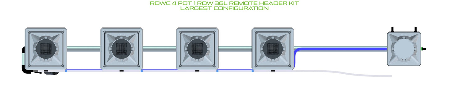 ALIEN Hydroponics RDWC 4 Pot 1 Row 36L Remote Header Kit product image 4