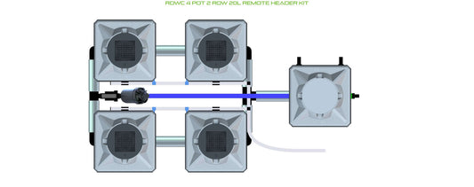 ALIEN Hydroponics RDWC 4 Pot 2 Row 20L Remote Header Kit product image 1