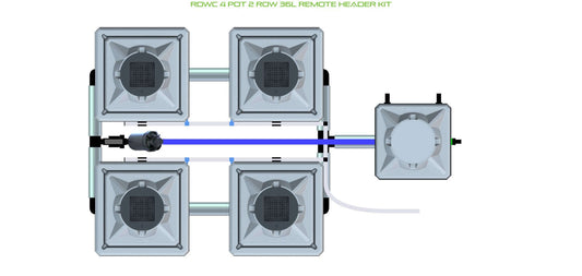 ALIEN Hydroponics RDWC 4 Pot 2 Row 36L Remote Header Kit product image 1