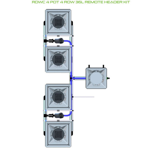 ALIEN Hydroponics RDWC 4 Pot 4 Row 36L Remote Header Kit product image 1