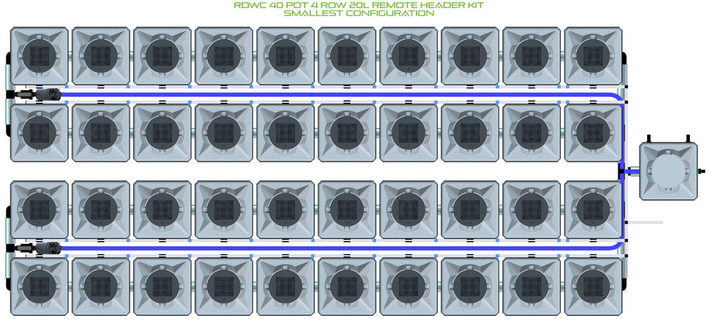 ALIEN Hydroponics RDWC 40 Pot 4 Row 20L Remote Header Kit product image 3