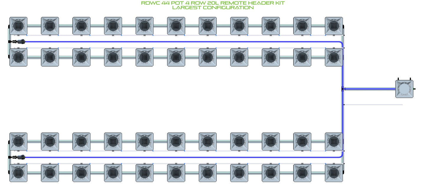 ALIEN Hydroponics RDWC 44 Pot 4 Row 20L Remote Header Kit product image 4