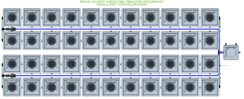 ALIEN Hydroponics RDWC 44 Pot 4 Row 36L Remote Header Kit product image 3