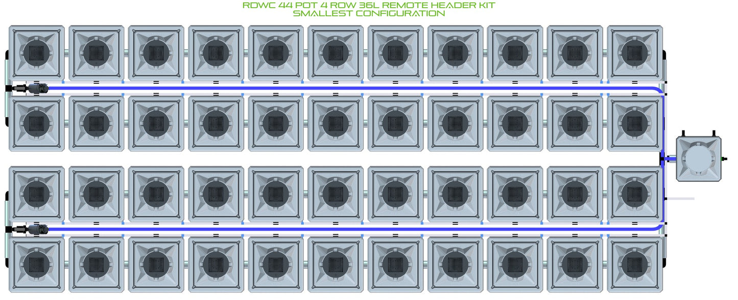ALIEN Hydroponics RDWC 44 Pot 4 Row 36L Remote Header Kit product image 3