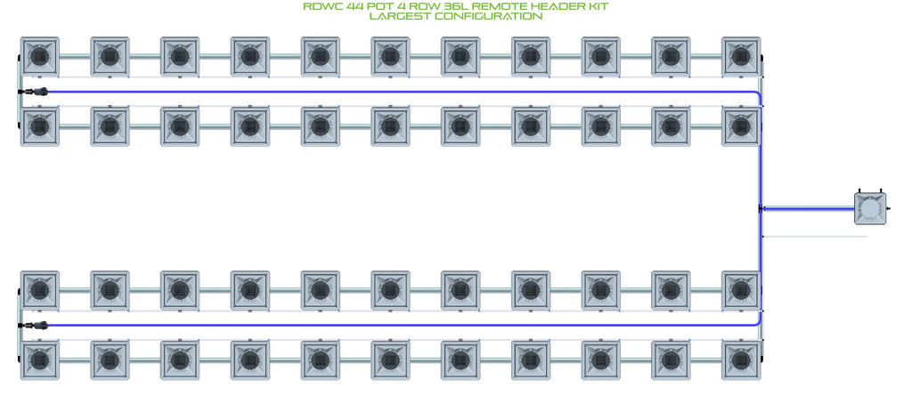 ALIEN Hydroponics RDWC 44 Pot 4 Row 36L Remote Header Kit product image 4