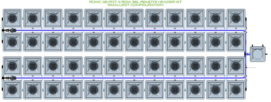 ALIEN Hydroponics RDWC 48 Pot 4 Row 36L Remote Header Kit product image 3