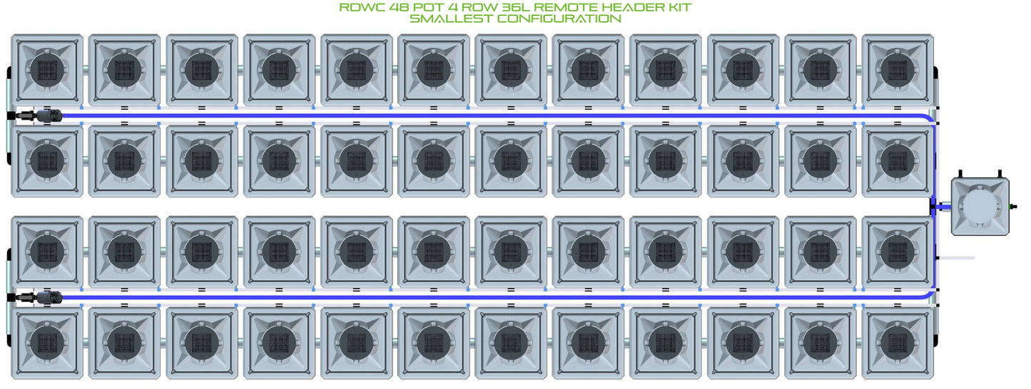 ALIEN Hydroponics RDWC 48 Pot 4 Row 36L Remote Header Kit product image 3