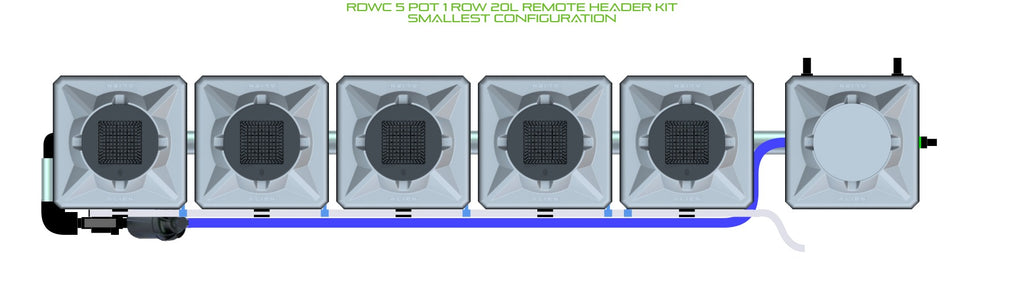 ALIEN Hydroponics RDWC 5 Pot 1 Row 20L Remote Header Kit product image 3