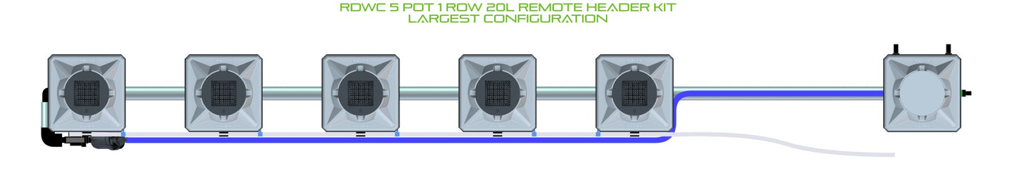 ALIEN Hydroponics RDWC 5 Pot 1 Row 20L Remote Header Kit product image 4