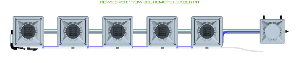 ALIEN Hydroponics RDWC 5 Pot 1 Row 36L Remote Header Kit product image 2