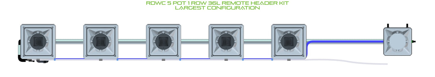 ALIEN Hydroponics RDWC 5 Pot 1 Row 36L Remote Header Kit product image 4