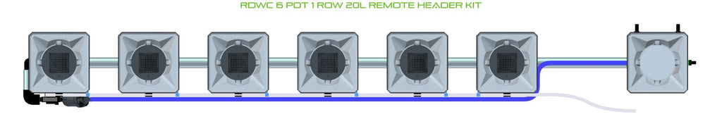 ALIEN Hydroponics RDWC 6 Pot 1 Row 20L Remote Header Kit product image 2