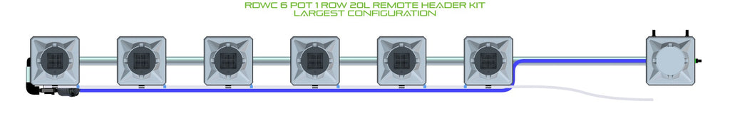 ALIEN Hydroponics RDWC 6 Pot 1 Row 20L Remote Header Kit product image 4