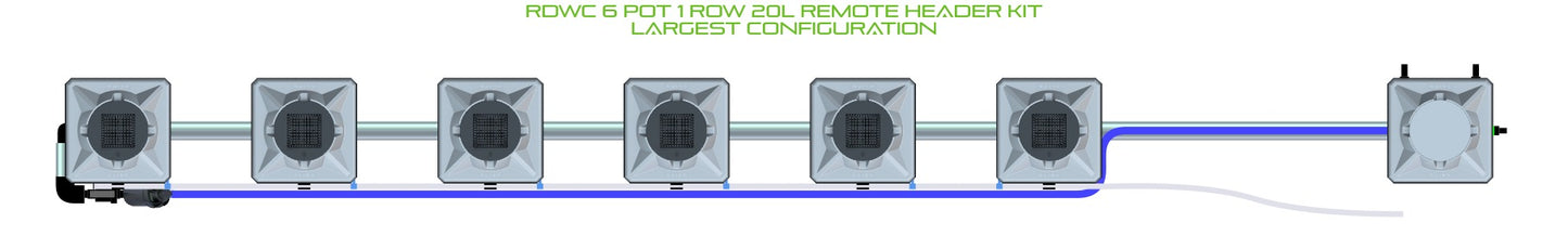 ALIEN Hydroponics RDWC 6 Pot 1 Row 20L Remote Header Kit product image 4
