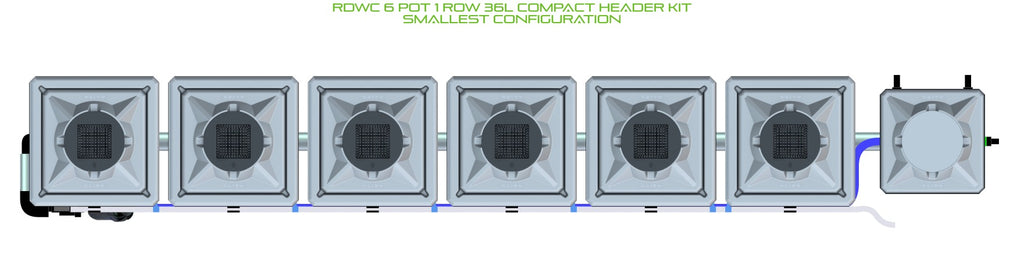 ALIEN Hydroponics RDWC 6 Pot 1 Row 36L Compact Header Kit product image 3