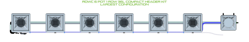 ALIEN Hydroponics RDWC 6 Pot 1 Row 36L Compact Header Kit product image 4