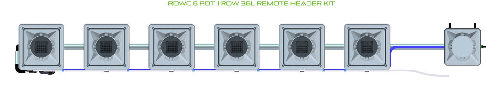 ALIEN Hydroponics RDWC 6 Pot 1 Row 36L Remote Header Kit product image 2