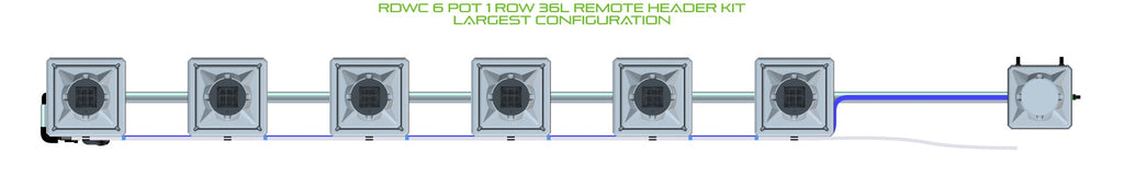 ALIEN Hydroponics RDWC 6 Pot 1 Row 36L Remote Header Kit product image 4