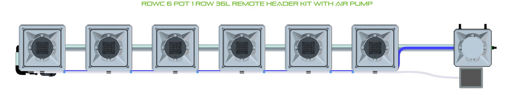 ALIEN Hydroponics RDWC 6 Pot 1 Row 36L Remote Header Kit with Air Pump product image 2