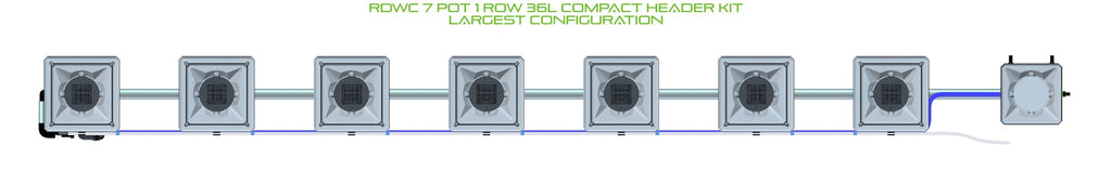 ALIEN Hydroponics RDWC 7 Pot 1 Row 36L Compact Header Kit product image 4